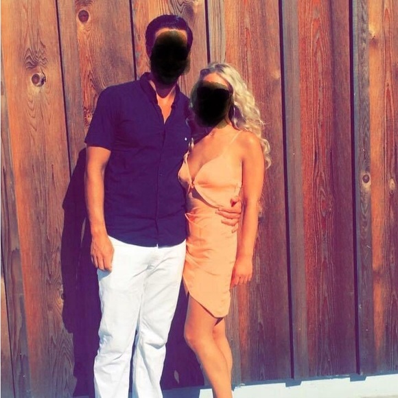 Coral lace up Kayla dress - Picture 2 of 7